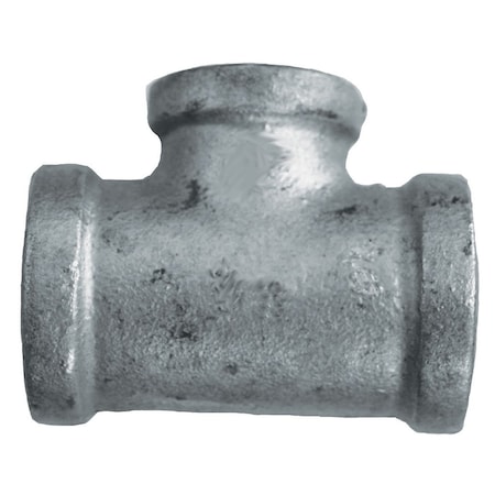 Jones Stephens 1in. x 3/4in. x 1in. Galvanized Iron Reducing Tee, Banded G4600169